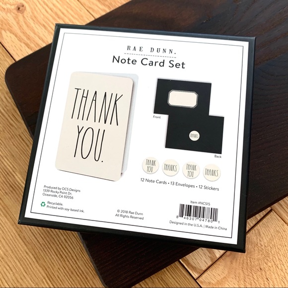 Bundle of Rae Dunn Cards envelopes stickers pens - Picture 3 of 6